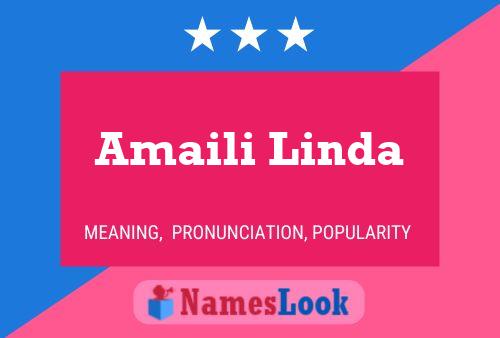 Amaili Linda Name Poster