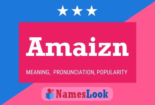 Amaizn Name Poster