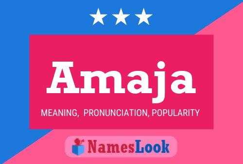 Amaja Name Poster