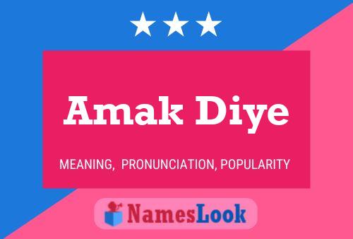 Amak Diye Name Poster