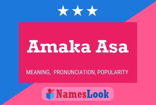 Amaka Asa Name Poster