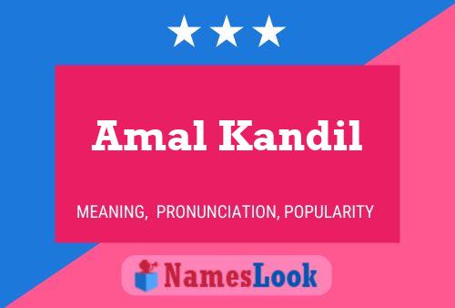 Amal Kandil Name Poster