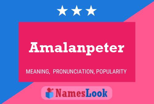 Amalanpeter Name Poster