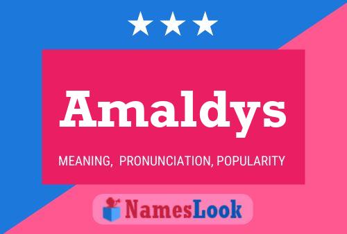 Amaldys Name Poster