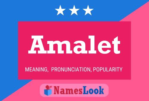 Amalet Name Poster