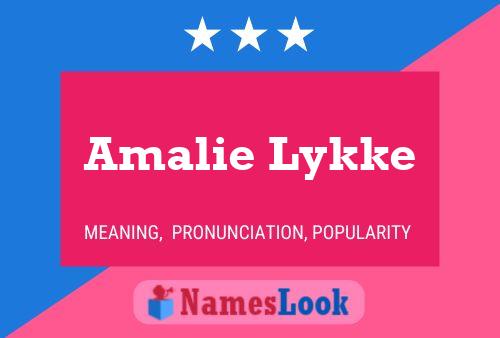 Amalie Lykke Name Poster