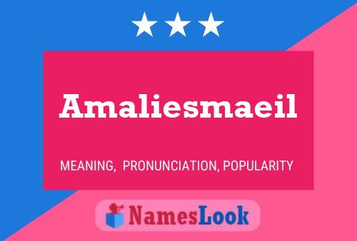 Amaliesmaeil Name Poster