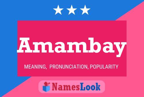 Amambay Name Poster