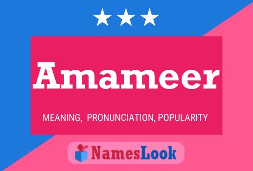 Amameer Name Poster