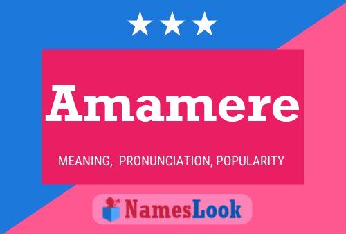 Amamere Name Poster