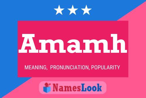 Amamh Name Poster