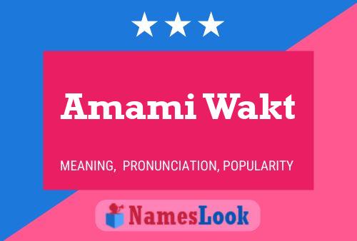 Amami Wakt Name Poster