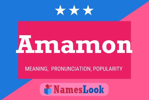 Amamon Name Poster