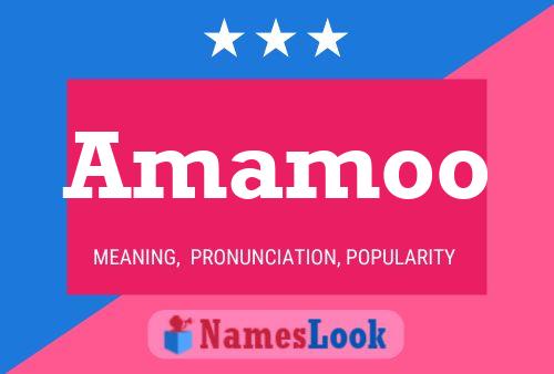 Amamoo Name Poster