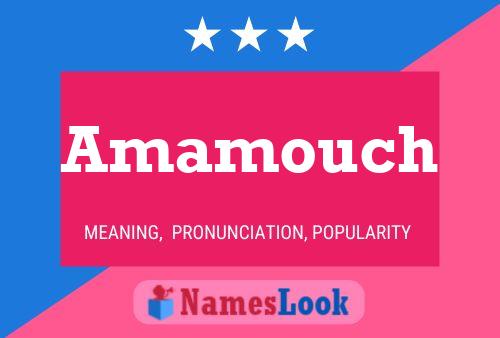 Amamouch Name Poster