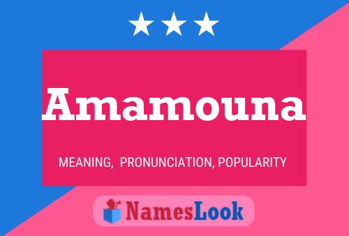 Amamouna Name Poster