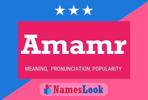 Amamr Name Poster