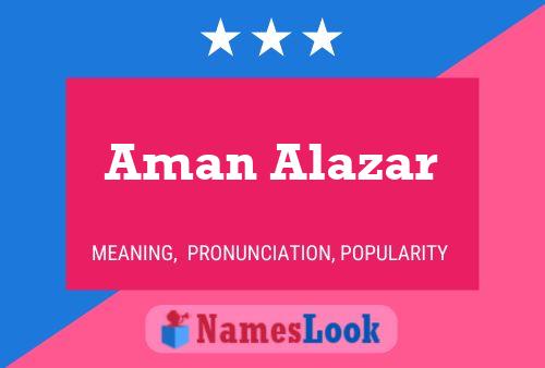 Aman Alazar Name Poster