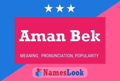 Aman Bek Name Poster