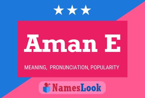 Aman E Name Poster