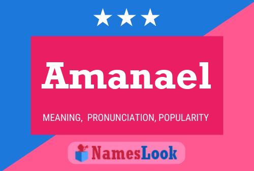 Amanael Name Poster