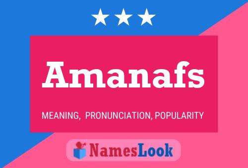 Amanafs Name Poster