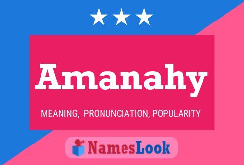 Amanahy Name Poster