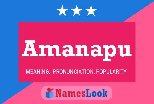 Amanapu Name Poster