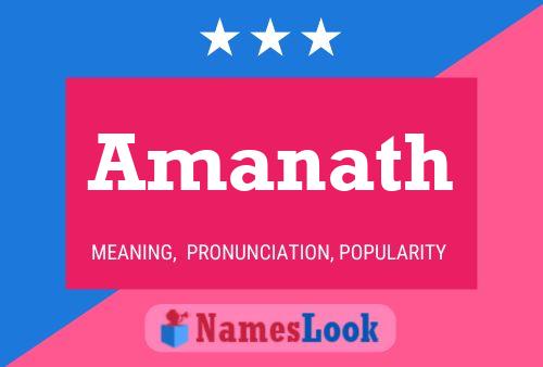 Amanath Name Poster