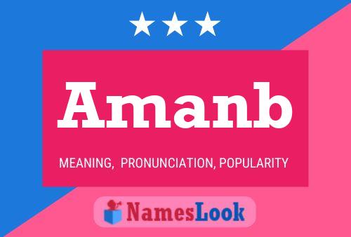 Amanb Name Poster