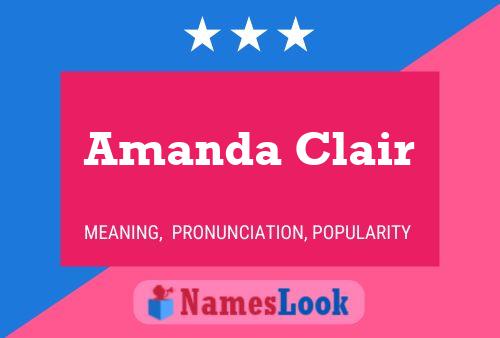 Amanda Clair Name Poster