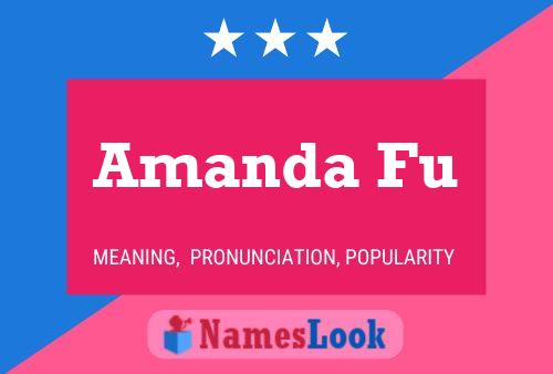 Amanda Fu Name Poster