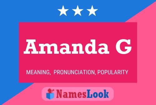 Amanda G Name Poster