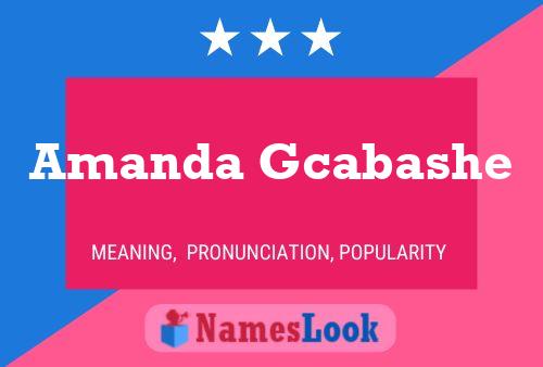 Amanda Gcabashe Name Poster