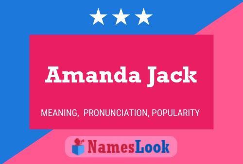 Amanda Jack Name Poster