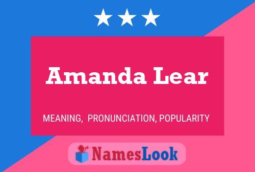 Amanda Lear Name Poster