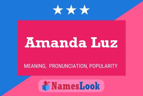 Amanda Luz Name Poster