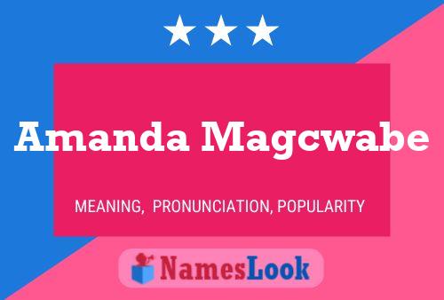 Amanda Magcwabe Name Poster