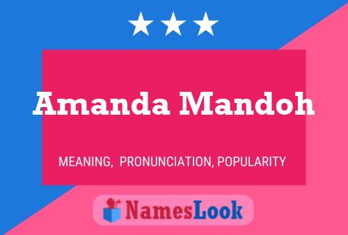 Amanda Mandoh Name Poster