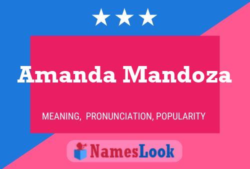 Amanda Mandoza Name Poster