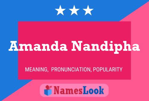 Amanda Nandipha Name Poster