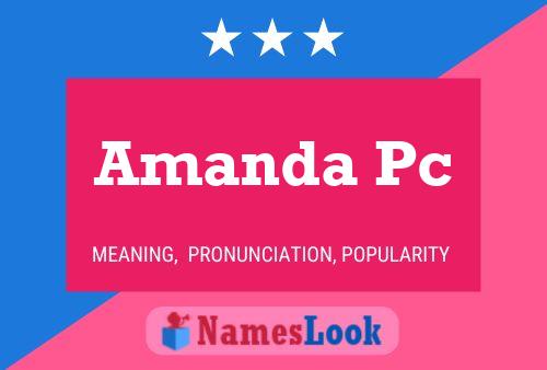 Amanda Pc Name Poster