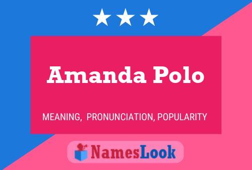 Amanda Polo Name Poster