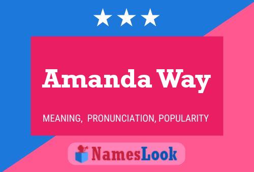 Amanda Way Name Poster