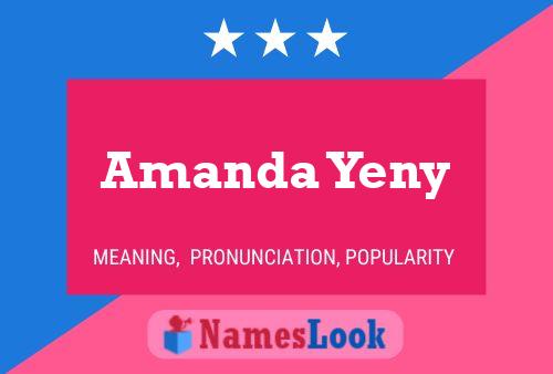 Amanda Yeny Name Poster