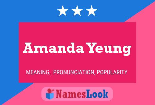 Amanda Yeung Name Poster