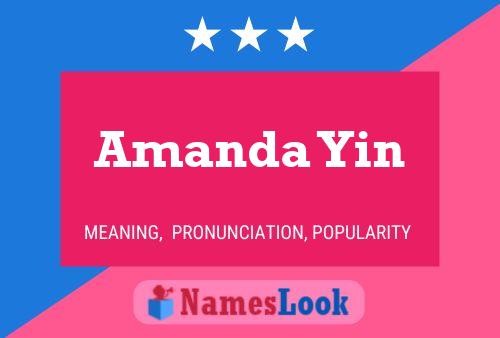 Amanda Yin Name Poster