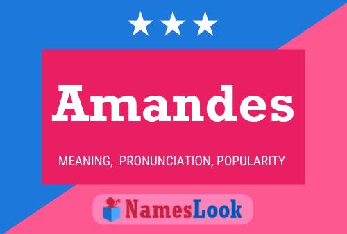 Amandes Name Poster