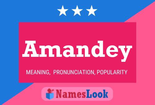 Amandey Name Poster