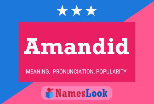 Amandid Name Poster